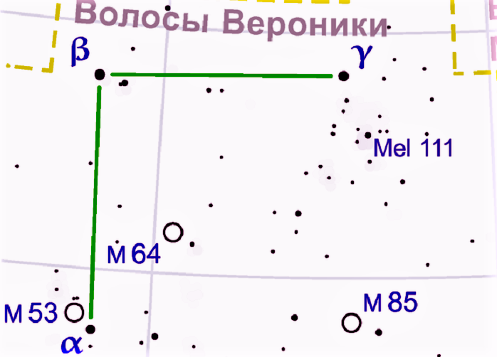 Созвездие Волосы Вероники было выделено на небе в Египте в III веке до н.э. Во в