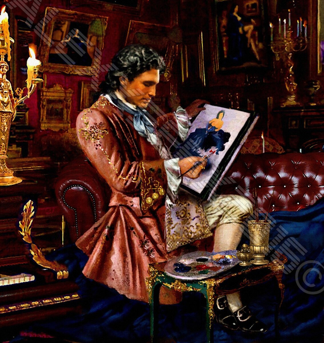 ..Он писал с неё портреты. ..