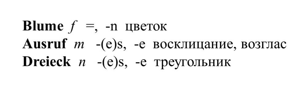 Примеры словарных статей