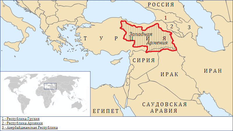 Армяне в турции карта