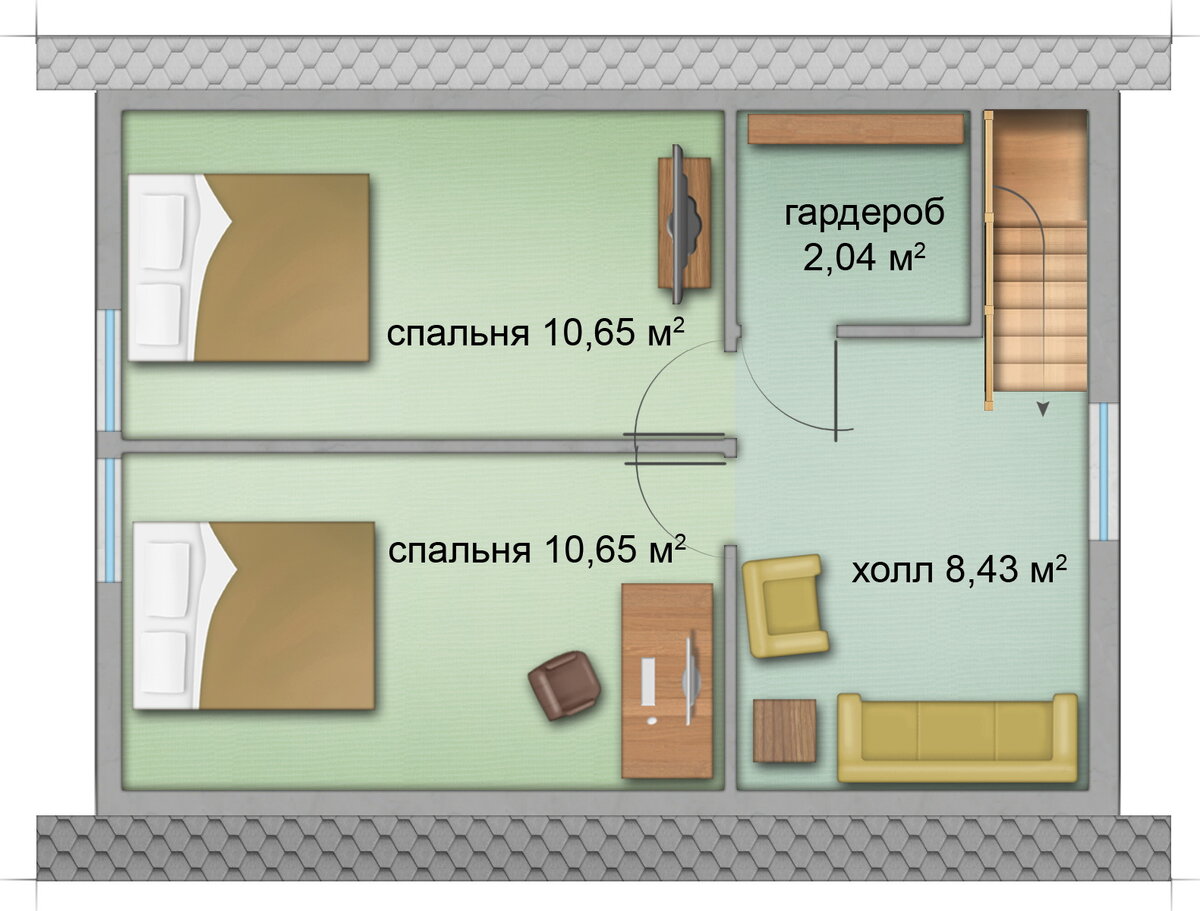 Проект дома 75м2