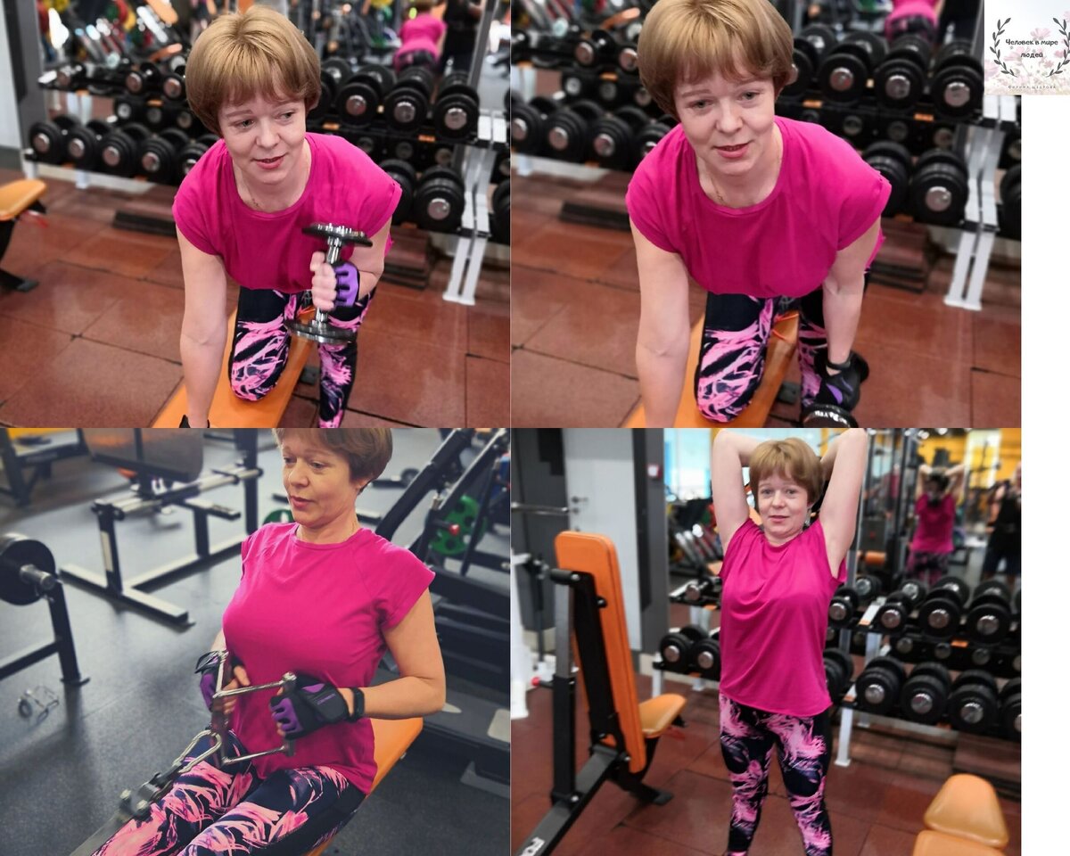 Вот небольшой комплекс упражнений на заднюю группу мышц плеча