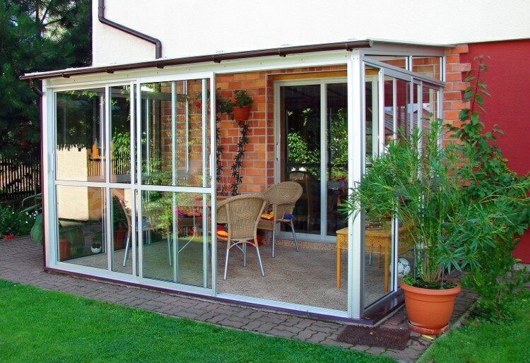 Раздвижное остекление террассы