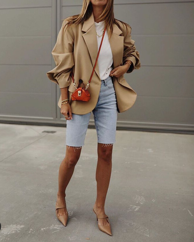 Как носить бермуды из денима