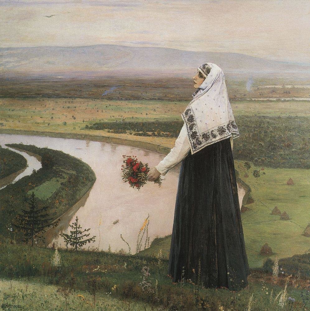 Работа известного русского художника М.В. Нестерова