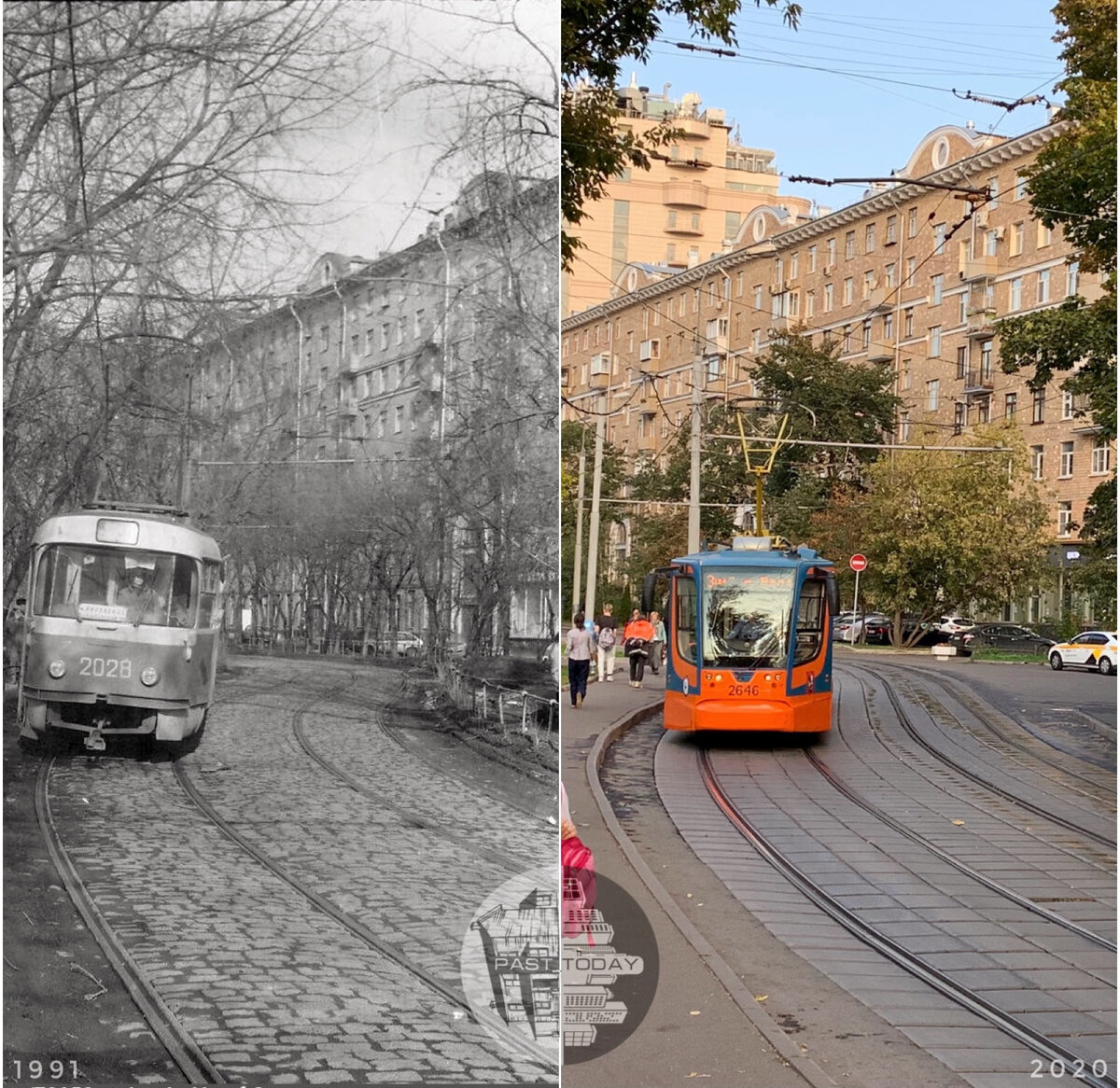 Фотосравнения Москва #52. 90-е. | past_today | Дзен