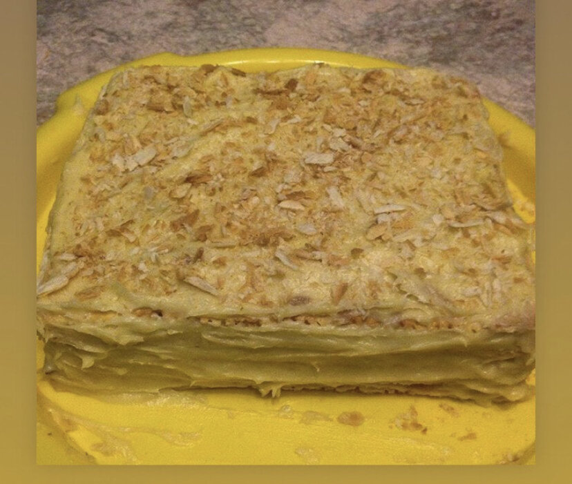 Торт «Наполеон» со сгущенкой пошаговый рецепт быстро и просто от Риды Хасановой