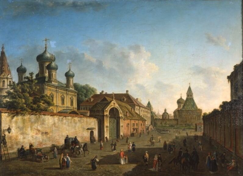 Ф. Я. Алексеев. Москва. Лубянская площадь. Начало. 1800-х гг.