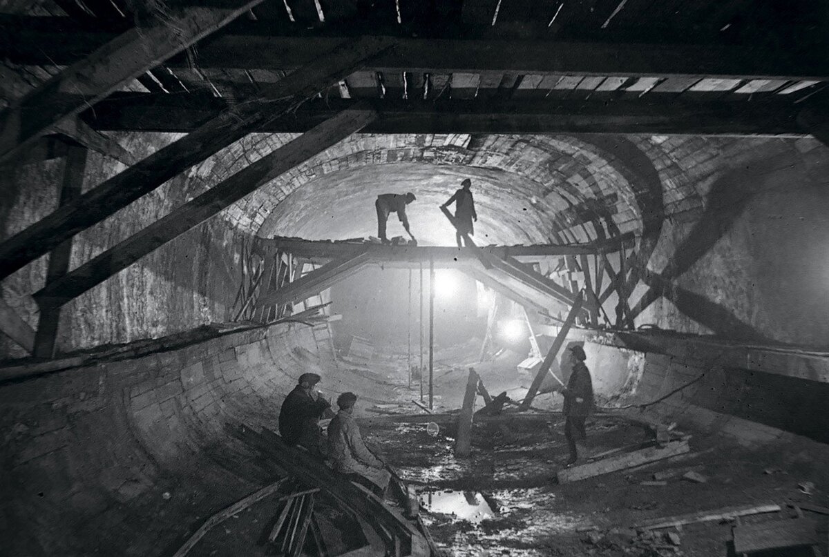фото строительства московского метро