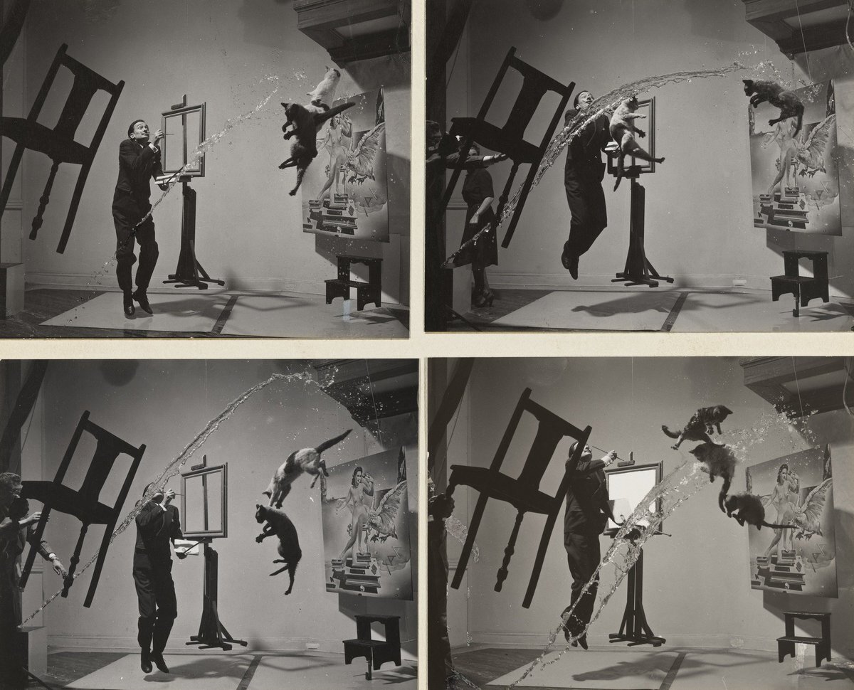 Филипп Халсман - "Dali Atomicus" невероятное фото-свидетельство того, что крутые снимки можно создавать без всякого Фотошопа!