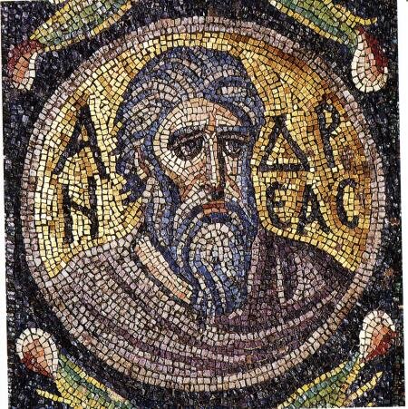 Святой Андрей Первозванный. Мозаика. Византия. 1-я пол. VI века. Монастырь святой Екатерины. Синай