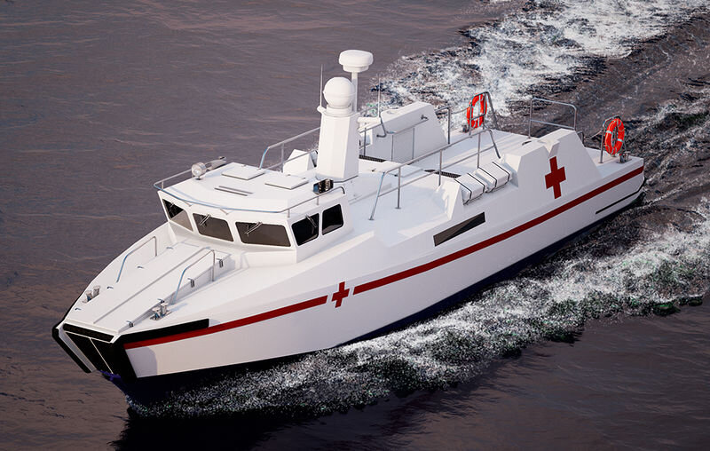 Медицинский катер «Раптор» / Источник https://wiki.wargaming.net/ru/Файл:Medraptor.jpeg