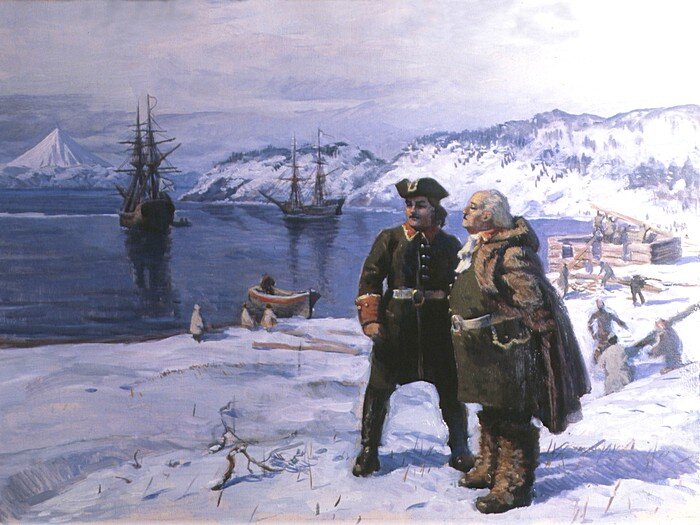 В. Беринг и А. Чириков на севере. Источник: national-travel.ru