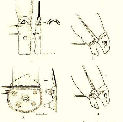 Реконструкция крепления конской узды с псалием по А. Н. Усачуку