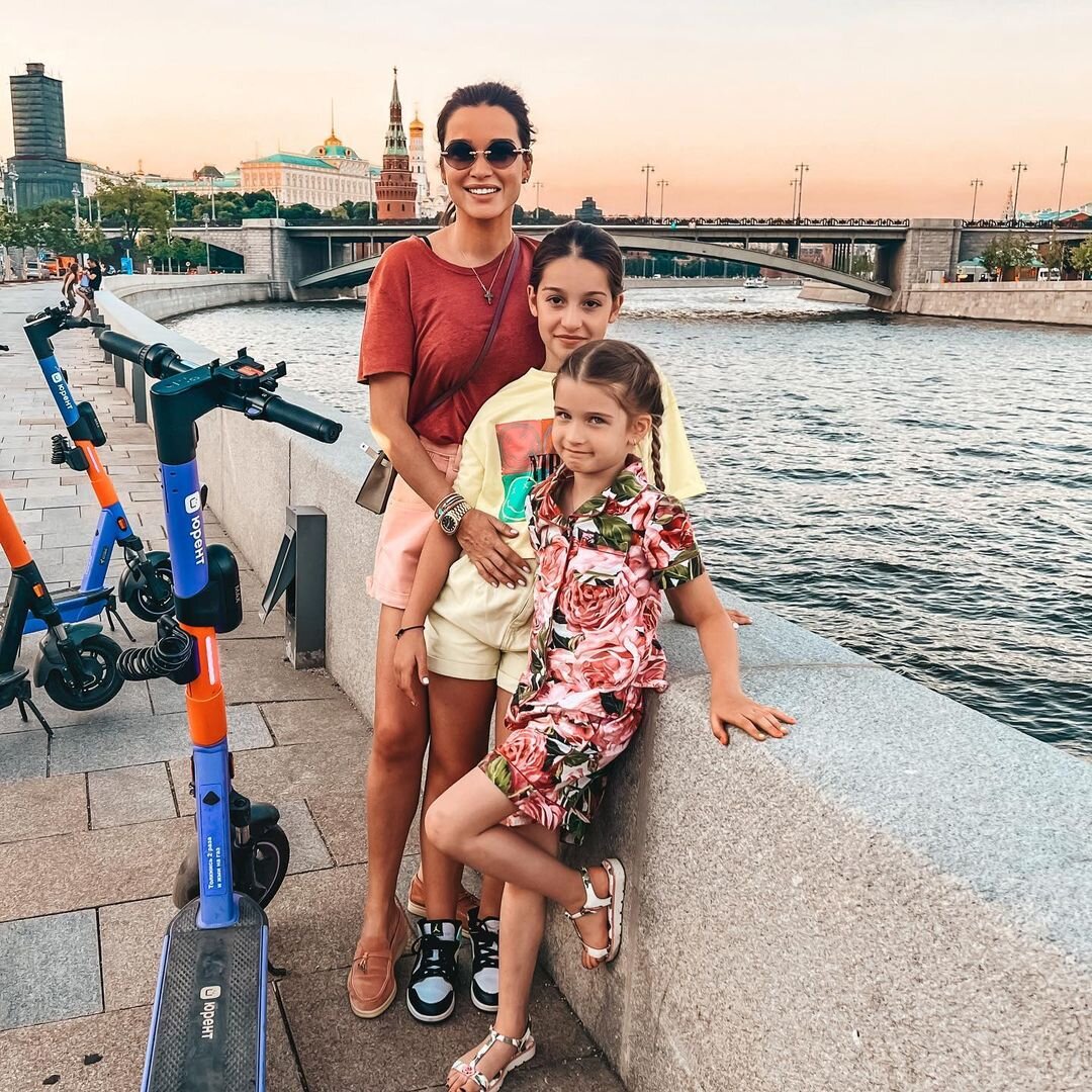    Ксения Бородина с детьми Соцсети Ксении Бородиной