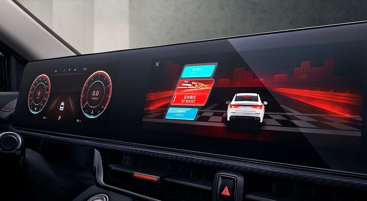 На фото: Салон седана Chery Arrizo 5 GT