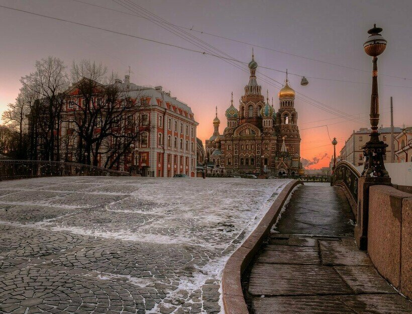 Зимний пейзаж санкт петербурга