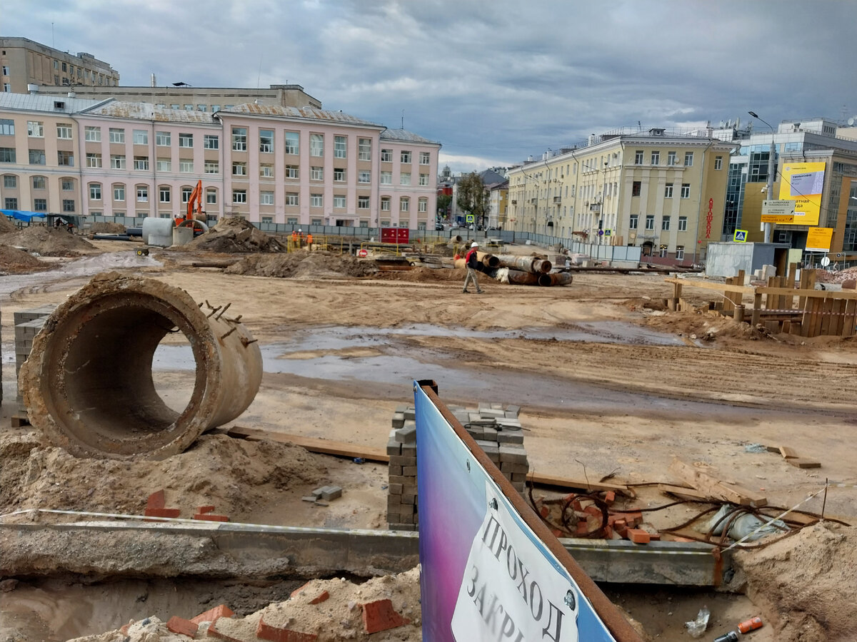 Как идёт строительство метро на площади Свободы. Фоторепортаж |  Нижегородские зарисовки | Дзен