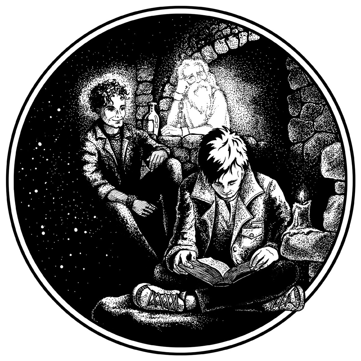 "Последняя ночь лета". Иллюстрация автора к книге "Варенье из одуванчиков" 2020г.