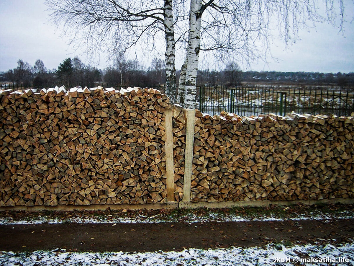 забор из дров фото