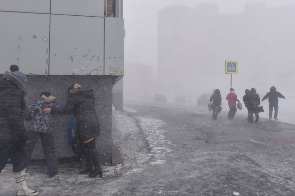 Пурга в Норильске