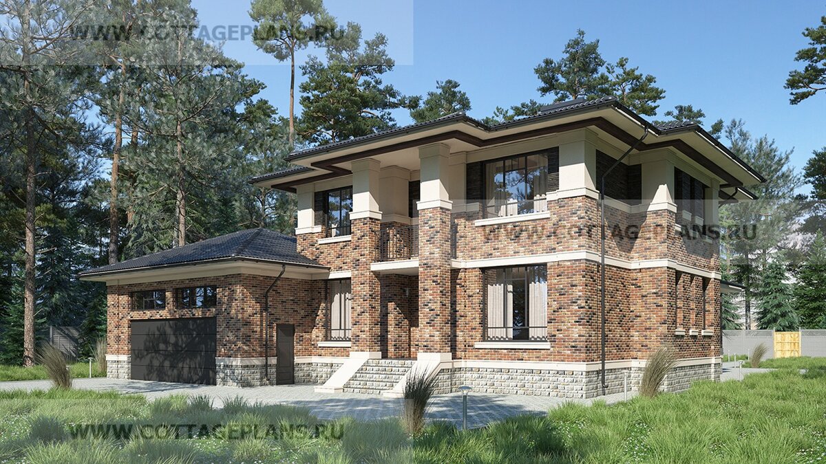 Фасады дома. Источник фото: https://www.cottageplans.ru