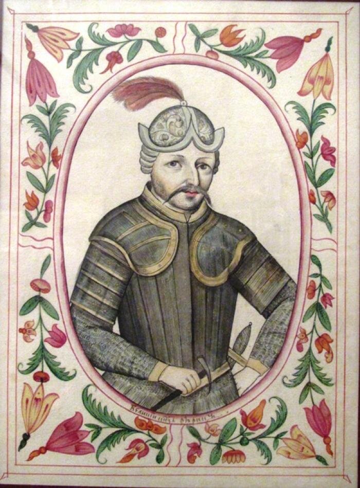 Князь Рюрик. Лицевое изображение из "Титулярника" 1672 г.