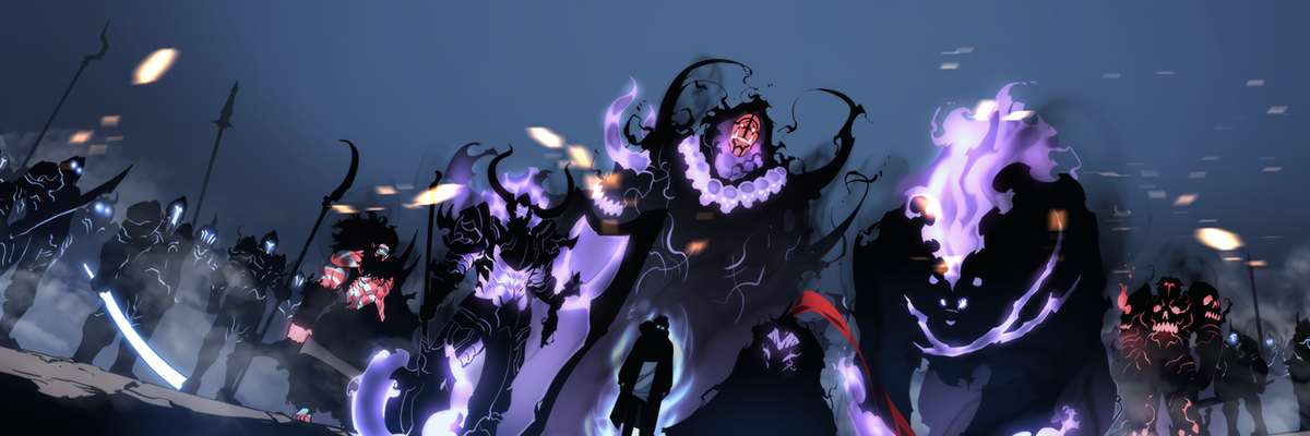 "Solo leveling" (Поднятие уровня в одиночку). Изображения повернуты в горизонтальное положение.