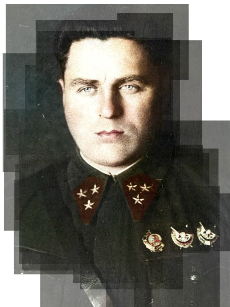 Генерал-лейтенант Иванов Семен Павлович (1943). На момент описываемых событий — начальник оперативного отдела — заместитель начальника штаба 13-й армии.