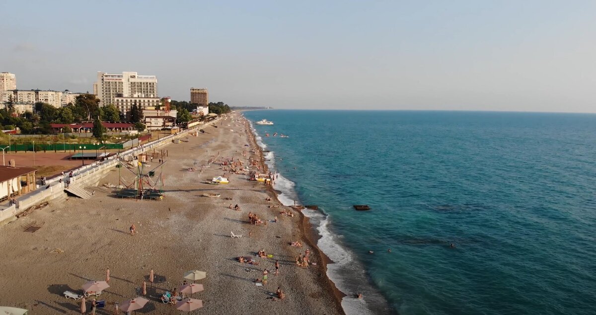 Набережная Гагры