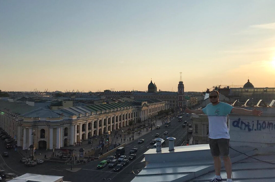 Я на крыше. Невский проспект