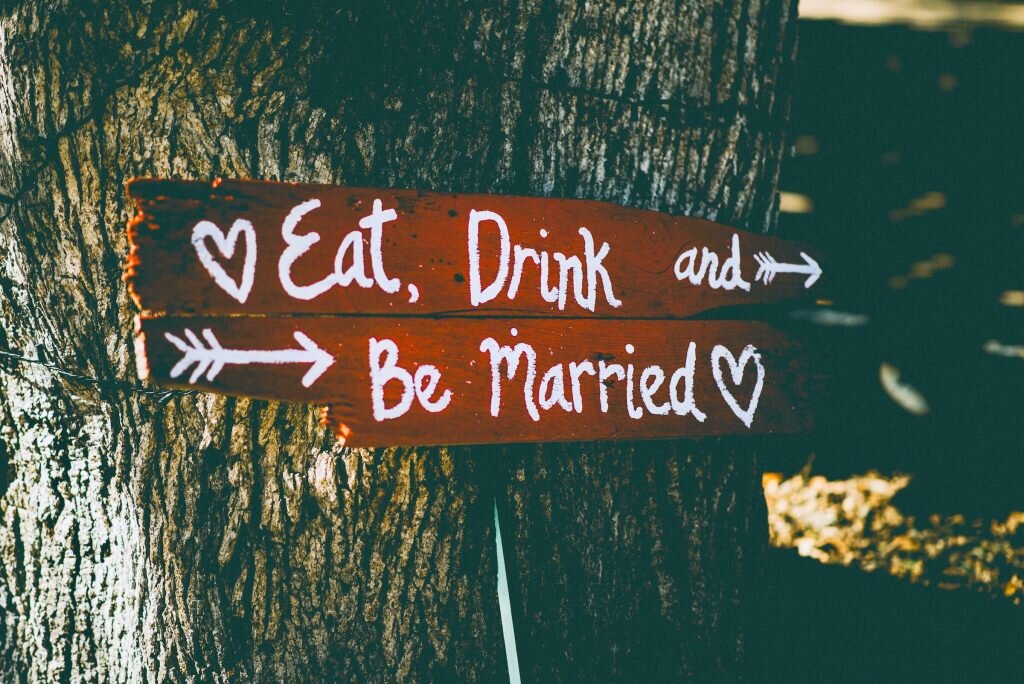 Табличка на свадьбу