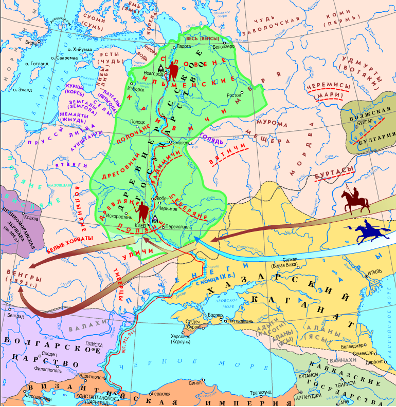 Карта россии 11 века