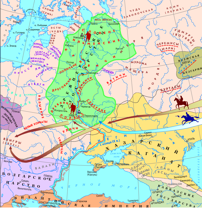 Карта древней руси. Карта древней Руси 10 века. Русь 9-10 век карта. Карта Руси в 10 веке. Историческая карта России 10 век.