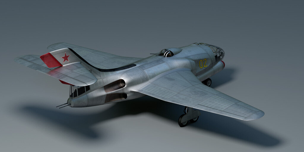 Модель бомбардировщика Су-10. Первый вариант. Источник: http://авиару.рф/