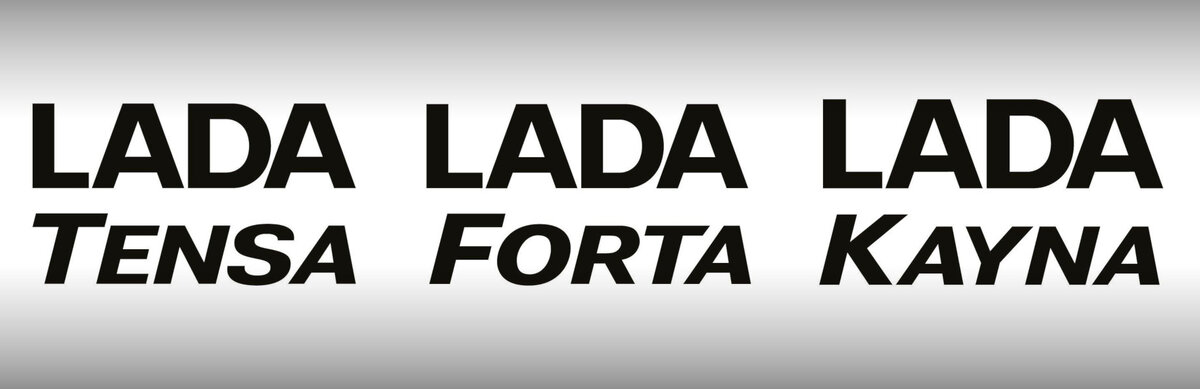 Tensa означает «время» по-испански, Forta — «сила» по-румынски (близость к Kia Forte вазовцев не смущает), а Kayna — шотландское женское имя. Ещё Kayna — топоним, в Германии есть такая деревня.