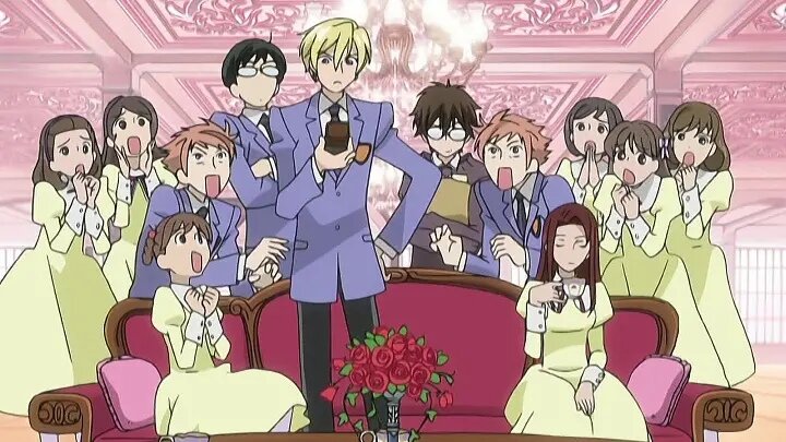 Кадр из аниме серила "Хост-клуб Оранской школы"