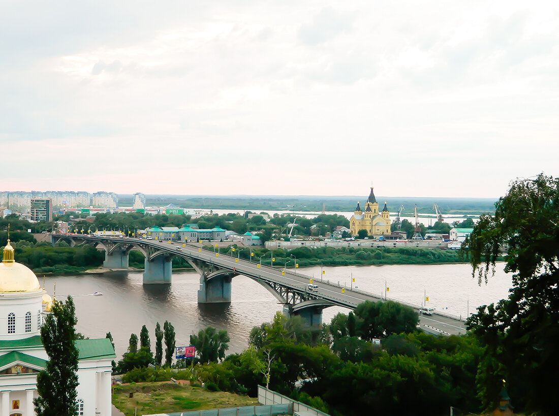 Вид на канавинский мост нижний новгород
