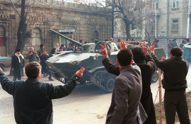 Баку в январе 1990 года