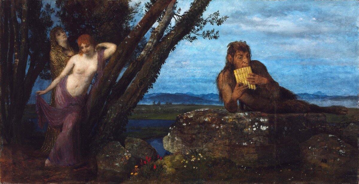 Весенний вечер — Арнольд Бёклин (1827–1901) // Museum of Fine Arts, Budapest 