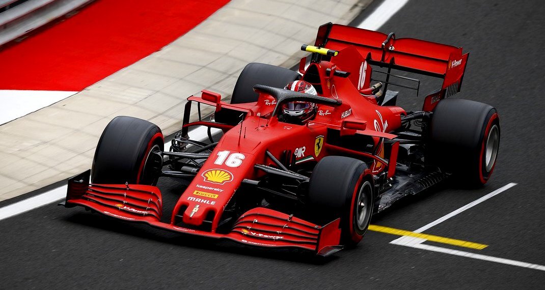Шарль Леклер за рулём Ferrari на Гран-при Венгрии 2020
