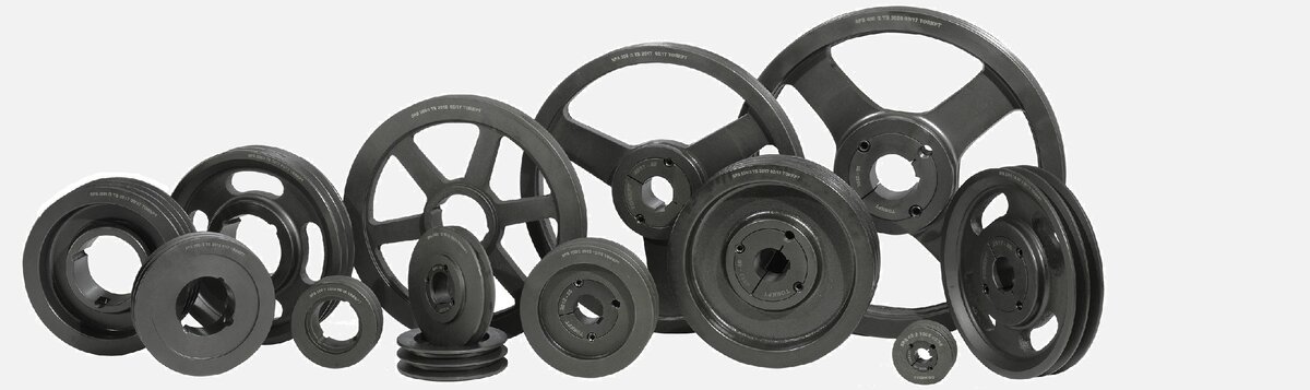 Приводные  клиновые  шкивы под втулку для промышленного оборудования и техники (данные шкивы не используются на автомобилях).