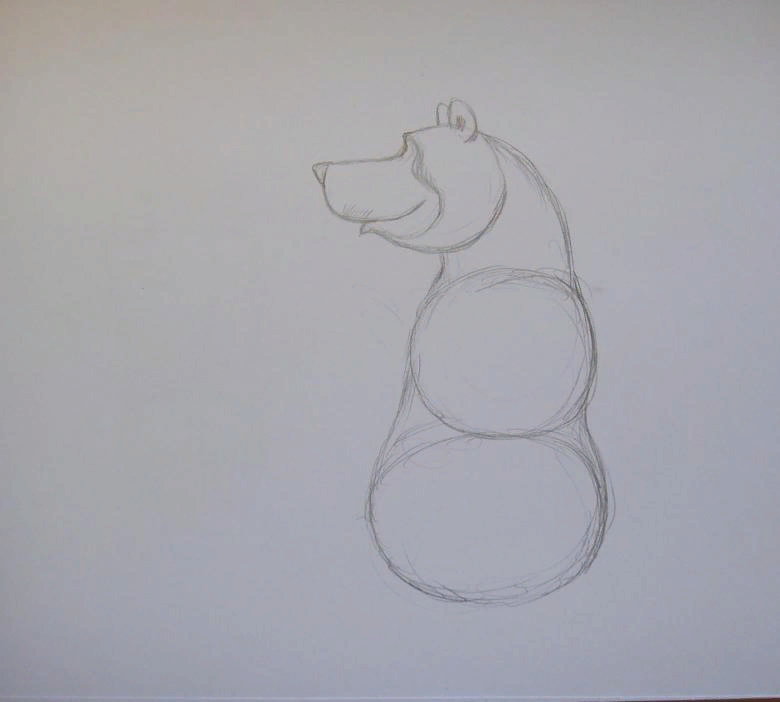 4 способа как нарисовать медведя поэтапно.