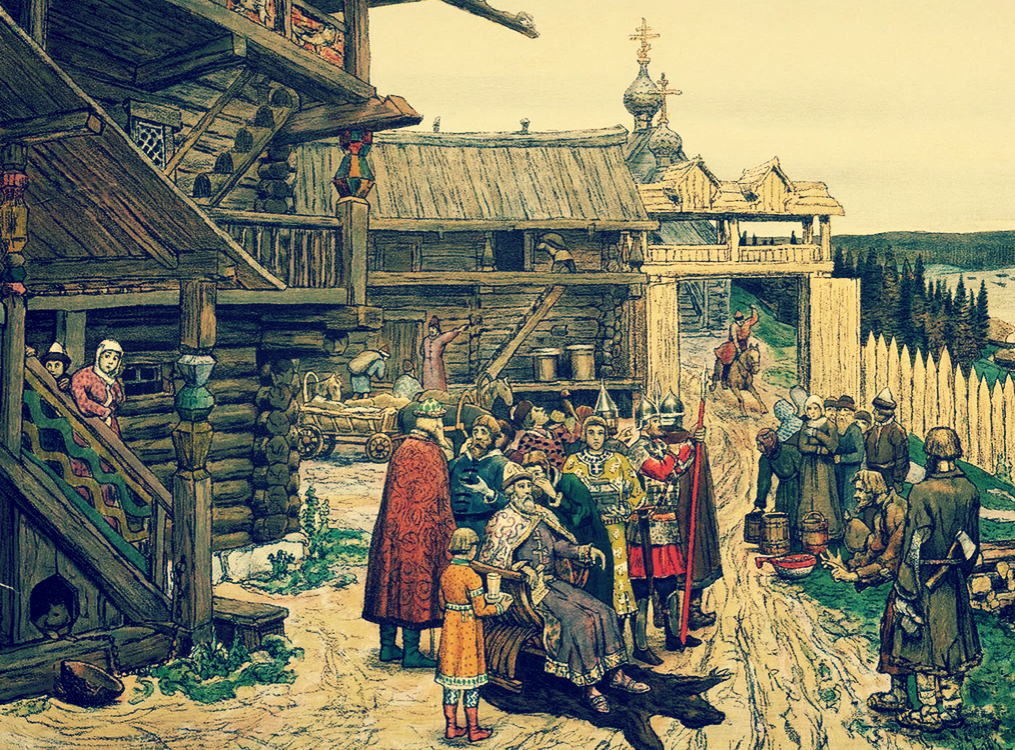 Какая первая русь. Двор удельного князя Васнецов