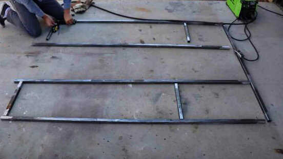 Первый этап изготовления парящей кровати - изготовление каркаса.