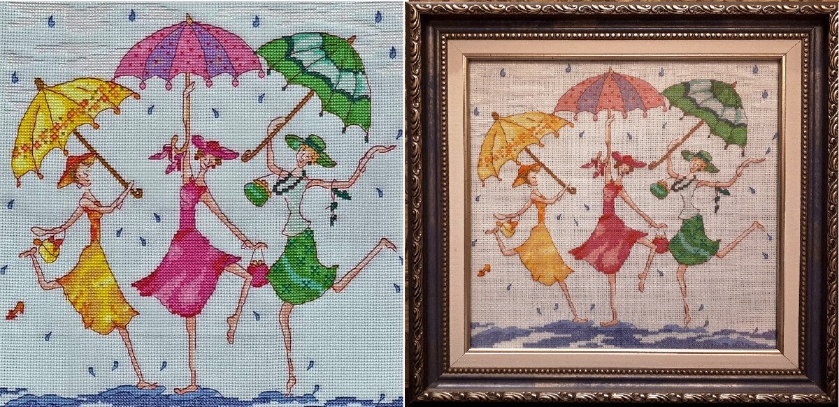 Three Dancing Ladies, 2018 г., переработка автором схемы от Bothy Treads