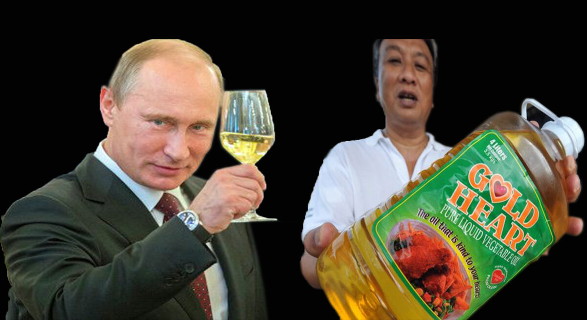 Владимир Путин и продавец пальмового масла