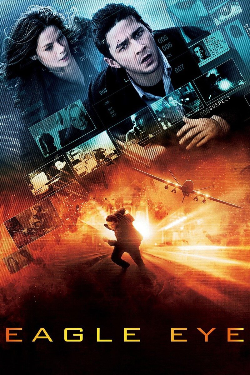 Постер фильма "Eagle Eye" (На крючке). Источник изображения - rottentomatoes.com