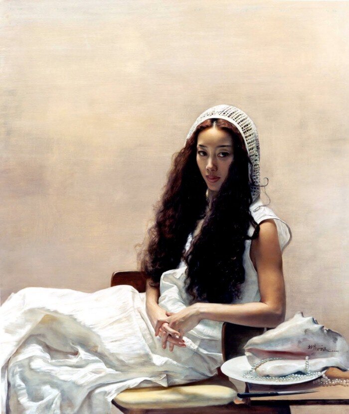 Yuqi Wang. Девушка летом.