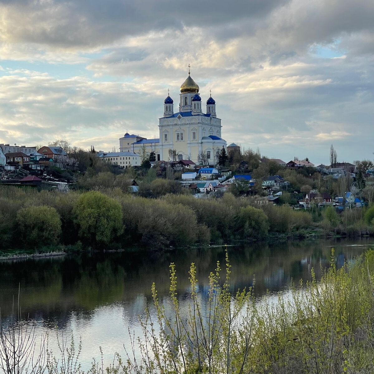 Вознесенский собор Елец на закате